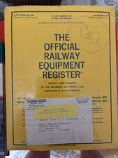 The Official Railway Equipment Register Vol 102, No. 3, January 30, 1987 NEW picture