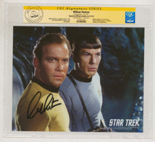 William Shatner SIGNED CGC SS Star Trek Publicity Photo ~ Captain James T. Kirk picture