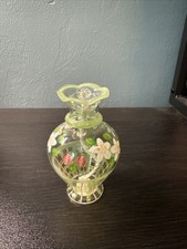 Vintage Princess House Painted Glass Perfume Bottle  picture