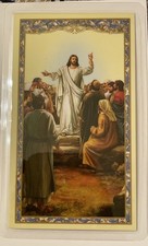 The Beatitudes Laminated Holy Prayer Card Catholic - Blessed Are the Poor picture