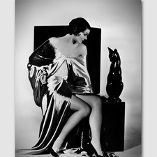 Myrna Loy Flapper 8 by 10 Photo Print Glamour Film Actress Vintage 1920 Art Deco picture
