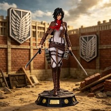 Anime Attack on Titan Figures Mikasa Ackerman Figure 30cm/11.81inch PVC Ackerma picture