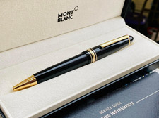 Montblanc Meisterstück 164 Black Gold Ballpoint Pen Authentic New Gift Box picture