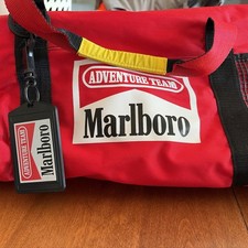 VTG 90'S Marlboro Adventure Team Lizard Rock Red Promo Duffel Gear Bag picture