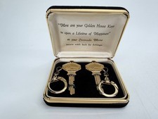Vintage Coronado Homes Schlage Golden House Keys Presentation Set Case picture