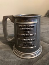Monroe County Iowa Courthouse Pewter Mug Stein - Vintage RWP Wilton Co. picture