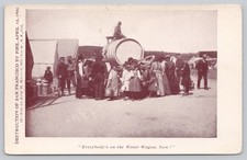Everybody's on the Water Wagon Now 1906 Earthquake San Francisco CA Postcard picture