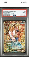 2014 MIRACLE BATTLE CARDDASS DRAGON BALL KAI DB17 SUPER SAIYAN 3 GOTENKS PSA 9 picture