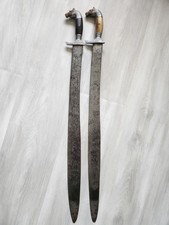 Vintage Spanish Oaxacan Horse Head Machetes(Hand-forged)Two picture