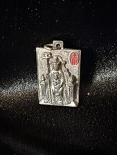 Vintage RARE Our Lady Of Mercy & Venerable Catherine McAuley of Ireland Pendant picture