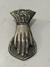 Vintage Art Nouveau Victorian Lady Hand Clip Wall Clip Desk Clip Made In India picture