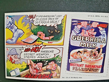 VINTAGE 1969 Topps WACKY ADS #12 EXCELLENT Guerilla Milk picture