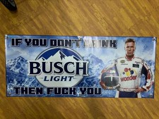Busch Light Ricky Bobby Banner 48x20 Funny Busch Light Racing Banner Talladega picture