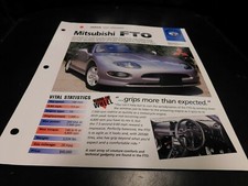 1995+ Mitsubishi FTO Spec Sheet Brochure Photo Poster picture