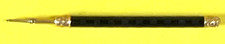 ANTIQUE TODD MECHANICAL VULCANITE PENCIL  TELESCOPING GOLD FILL TRIM WORKS WELL picture