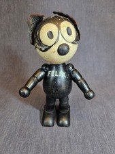 Antique 1920's Schoenhut Wooden Felix the Cat with Segmented Wood Joints, As Is picture