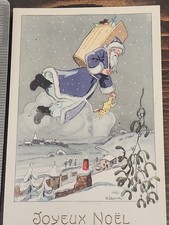 🔥  Antique Santa Postcard Joyeux Noel French Christmas VTG New, Early 1900s New picture