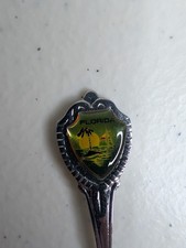 Vintage Florida Souvenir Spoon Collectible Palm Tree Sunset Sailboat Travel picture