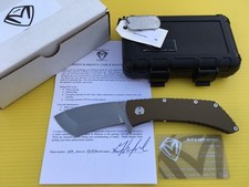 MEDFORD TACTICAL FIGHTING FOLDER  TFF-2  D2 BLADE   TITANIUM HANDLE   MINT   USA picture