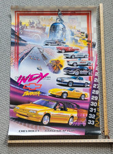 Chevrolet Poster - Baretta INDY 500 Pace Car Corvette 1978 1986 History MINT picture