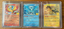 Pokemon 30th Celebration Zapdos/Moltres/Articuno Promo Lot (3) picture
