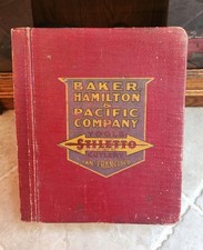 🔥ANTIQUE EARLY 1900's  BAKER HAMILTON & PACIFIC COMPANY CATALOG NO.8 S.F USA picture
