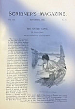1892 Venice Grand Canal illustrated picture