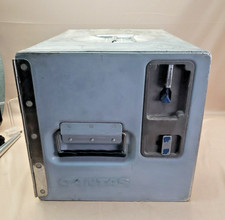 Qantas Aircraft Galley Box Storage Container Vintage Aluminum picture