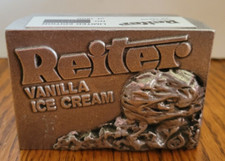VTG RARE REITER DAIRY ICE CREAM CARTON PEWTER BANK LIMITED EDITION 1500 MADE picture