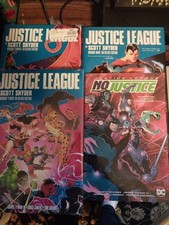 Justice League by Scott Snyder Deluxe Vol 1 2 3 HC Set + No Justice prequel  picture