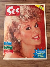 Ses Magazine 1986 Sandra Poster Spandau Ballet Poster Turkish Rare Vintage picture