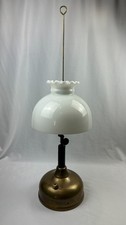 Antique Feb 1925 Coleman Quick-Lite CQ Table Lamp Side Sunshine Logo Glass Shade picture