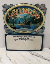 RARE SIERRA BEER EMBOSSED FOIL OVER CARDBOARD SIGN PITTSBURGH BREWING CO. BAR picture