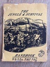 THE JUNGLE & SURVIVAL HANDBOOK Vietnam War USMC H&S Bn FMF PAC Vintage Mini picture