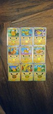 Assorted Pikachus From 30th Anniversary Set All Pack Fresh and NM 9 Cards picture