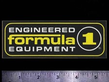 FORMULA 1 Engineered Equipment - Original Vintage 1970's Racing Decal/Sticker picture