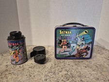 1966 Batman Metal Lunchbox and Thermos. GREAT CONDITION picture