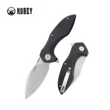 Kubey Noble KU236K Folding Knife Black G10 Handle 14C28N Clip Point Beadblast picture