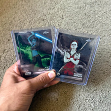 Topps 2016 Topps Chrome Star Wars Aayla Secura #143 Aurra Sing #148 Lot 2 picture