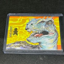 2026 JURASSIC PARK CRYPTOZOIC CZX VELOCIRAPTOR 1/1 ART SKETCH SIGNED XAM AWANSKI picture
