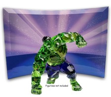 Swarovski marvel hulk spiderman iorn man crystal display Read Description picture