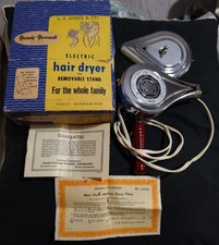 Vintage 195Os Handy Hannah Hair Dryer Model 995-C Tested With Box Certificate picture