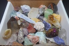 Crafters Collection 2 Lbs Natural Crystals Mineral Specimens Mixed Gemstones picture