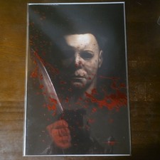 Bloody Embossed Michael Myers Spot Foil Limited To 150 Copies By Gorkem Demir picture