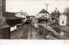 Westminster MD Maryland Western Maryland Railroad Depot RPPC Photo Postcard COPY picture