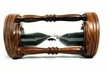 Antique Sand timer Wooden Hourglass Vintage Hourglass Maritime Nautical Decor picture