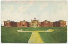 * KILLER * Antique Postcard - Asylum for Feeble-Minded Children - Lincoln ILL. picture