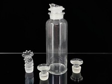 VTG Art Deco Heisey Glass Cobel 4 piece Cocktail Shaker Set picture