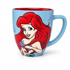 Disney Parks Authentic The Little Mermaid Ariel Light Blue Ceramic Coffee Mug picture