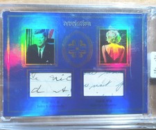 2025 Eternal Cuts Revelation John F. Kennedy/Marilyn Monroe Relic #47/75. picture